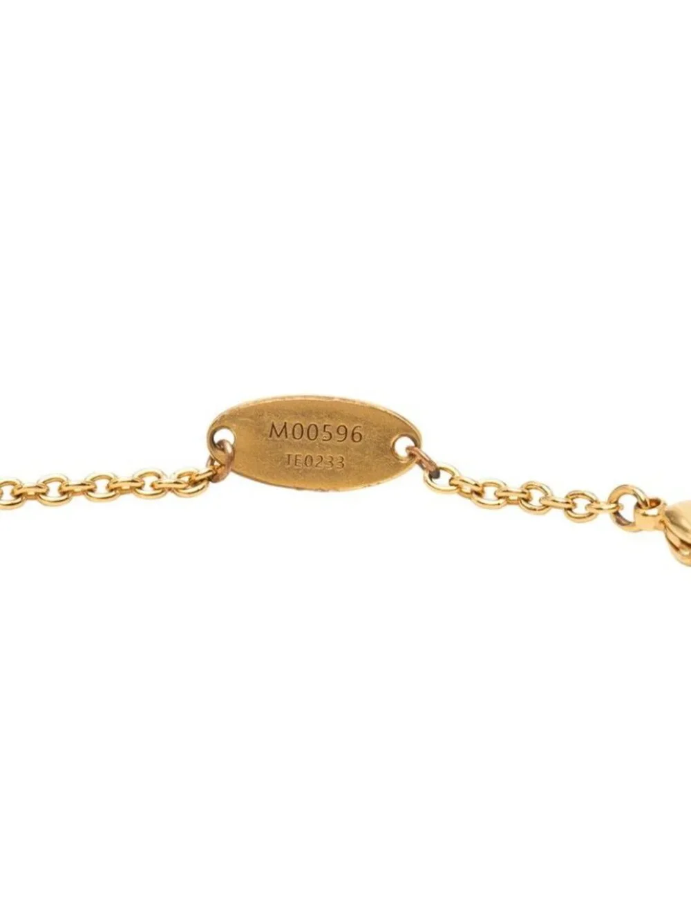 Louis Vuitton Monogram Flower LV Iconic Necklace Gold Plated Rhinestone